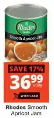 Checkers Rhodes Smooth Apricot Jam offer
