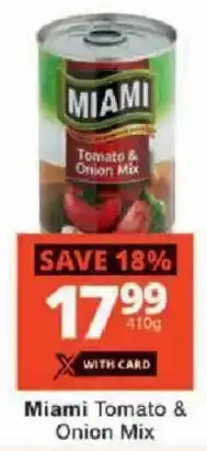 Checkers Miami Tomato & Onion Mix offer