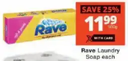 Checkers Rave Laundry Soap offer