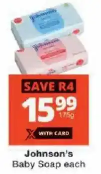 Checkers Johnson's Baby Soap offer