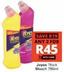Checkers Jeyes Thick Bleach offer