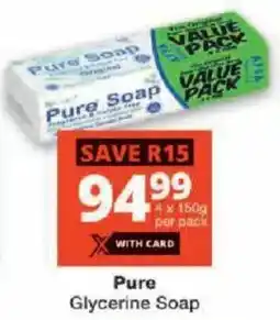 Checkers Pure Glycerine Soap offer