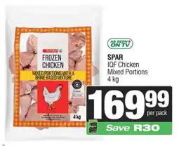 SuperSpar SPAR IQF Chicken Mixed Portions offer
