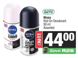SuperSpar Nivea Roll On Deodorant Assorted offer