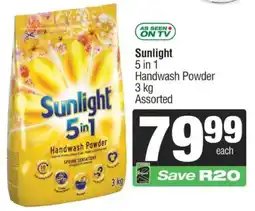 SuperSpar Sunlight 5 in 1 Handwash Powder Assorted offer