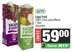 SuperSpar Liqui Fruit 100% Fruit Juice Blend Assorted offer