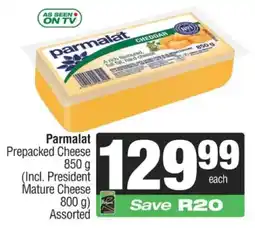 SuperSpar Parmalat Prepacked Cheese Assorted offer