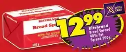 Shoprite Ritebrand Bread Spread 40% Fat Spread offer