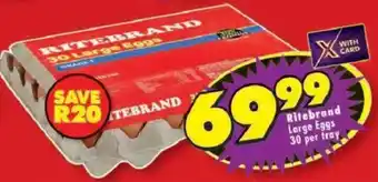 Shoprite Ritebrand Large Eggs offer