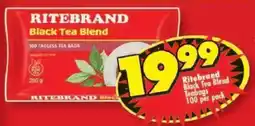 Shoprite Ritebrand Black Tea Blend Teabags offer