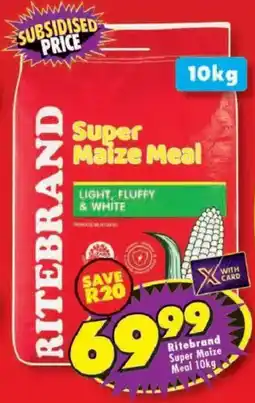 Shoprite Ritebrand Super Maize Meal offer