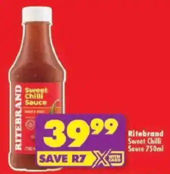 Shoprite Ritebrand Sweet Chilli Sauce offer