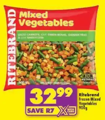 Shoprite Ritebrand Frozen Mixed Vegetables offer