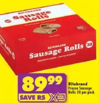 Shoprite Ritebrand Frozen Sausage Rolls offer