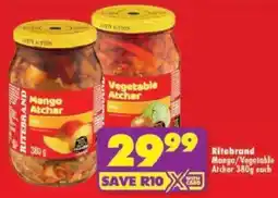 Shoprite Ritebrand Mango/ Vegetable Atchar offer