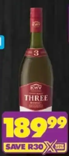 Shoprite KWV 3-Year-Old Brandy offer