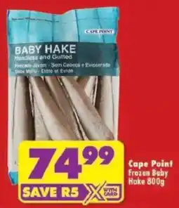 Shoprite Cape Point Frozen Baby Hake offer