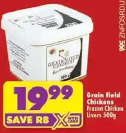 Shoprite Grain field Frozen Chicken Chickens Livers offer
