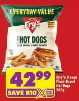 Shoprite Fry's Frozen Plant-Based Hot Dogs offer
