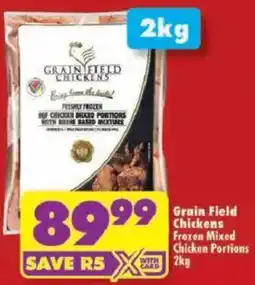 Shoprite Grain Field Chickens Frozen Mixed Chicken Portions offer