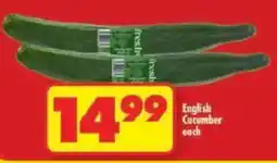 Shoprite English Cucumber offer