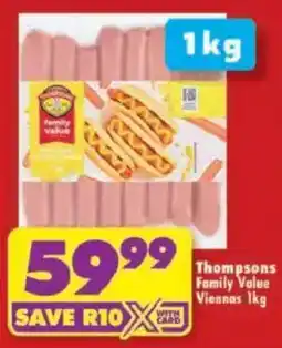 Shoprite Thompsons Family Value Viennas offer