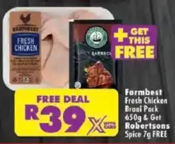 Shoprite Farmbest Fresh Chicken Braai Pack offer