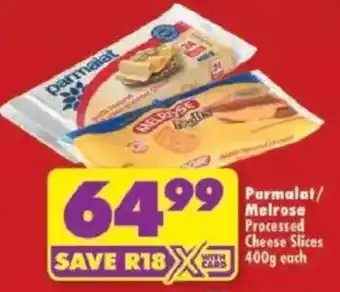 Shoprite Parmalat/ Melrose Processed Cheese Slices offer