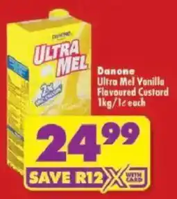 Shoprite Danone Ultra Mel Vanilla Flavoured Custard offer