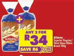 Shoprite Albany Superior Regular/ Thick Slices White Bread offer