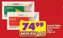 Shoprite Crystal Valley Gouda/ Cheddar Cheese offer