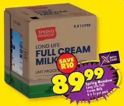 Shoprite Spring Meadow Long Life Full Cream Milk offer