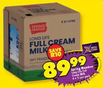 Shoprite Spring Meadow Long Life Full Cream Milk offer