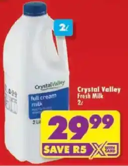 Shoprite Crystal Valley Fresh Milk offer