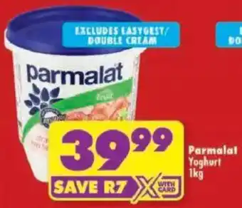 Shoprite Parmalat Yoghurt offer