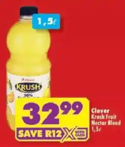Shoprite Clover Krush Fruit Nectar Blend offer