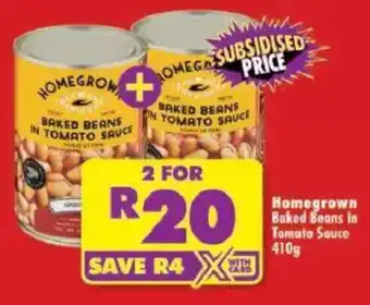 Shoprite Homegrown Baked Beans In Tomato Sauce offer