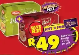 Shoprite Roka Instant Noodles offer