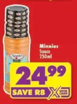 Shoprite Minnies Sauce offer