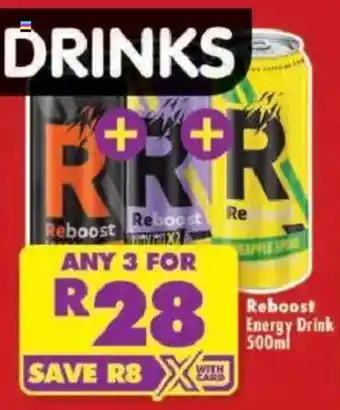 Shoprite Reboost Energy Drink offer