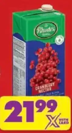 Shoprite Rhodes Fruit Nectar Blend offer