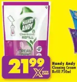 Shoprite Handy Andy Cleaning Cream WITH Refill offer