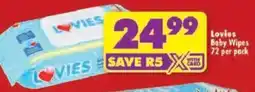 Shoprite Lovies Baby Wipes offer