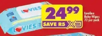 Shoprite Lovies Baby Wipes offer