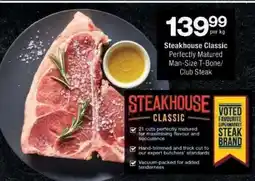 Checkers Steakhouse Classic Perfectly Matured Man-Size T-Bone/Club Steak offer
