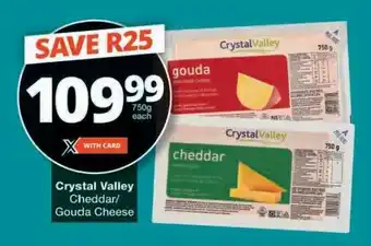 Checkers Crystal Valley Cheddar/Gouda Cheese offer