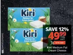 Checkers Kiri Medium Fat Cream Cheese offer