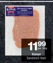 Checkers Kaiser Sandwich Ham offer