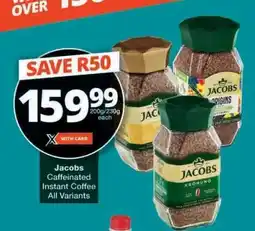 Checkers Jacobs Caffeinated Instant Coffee offer