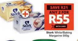 Checkers Stork White/Baking Margarine 500g offer